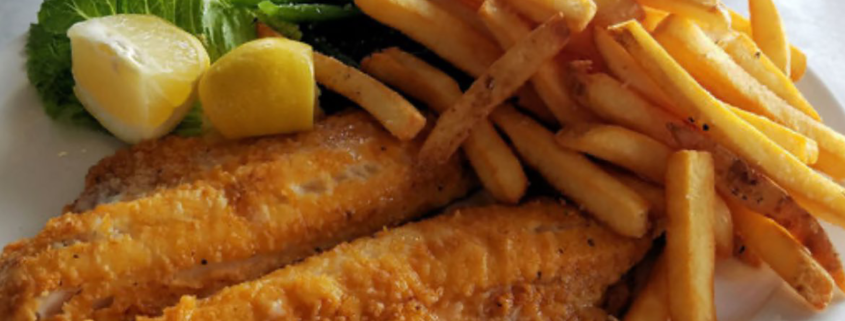 perch dinner Friday Fish Fry water view huron shores port saniliac