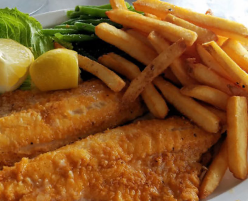 perch dinner Friday Fish Fry water view huron shores port saniliac