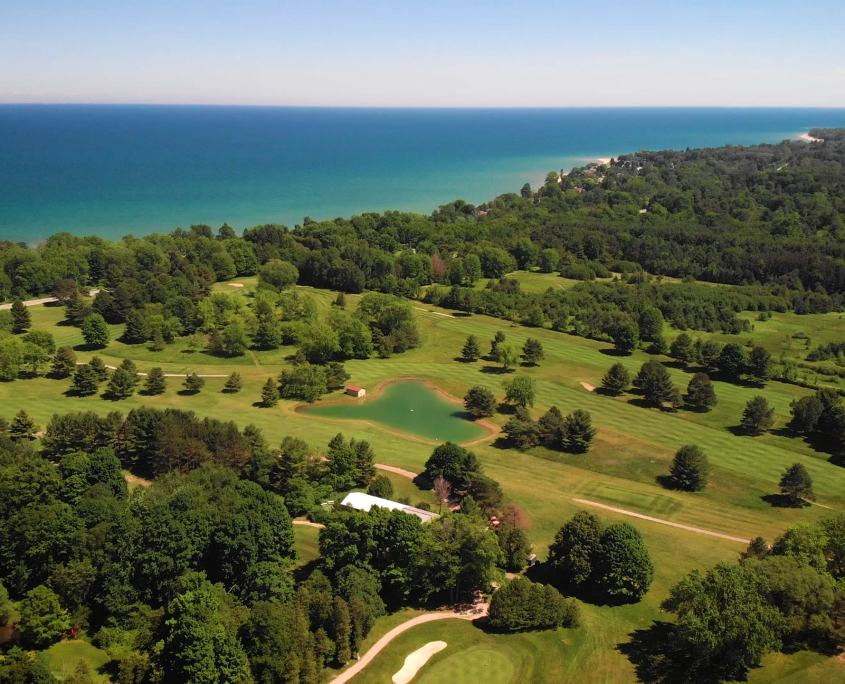 18 Holes Huron Shores Golf Water View