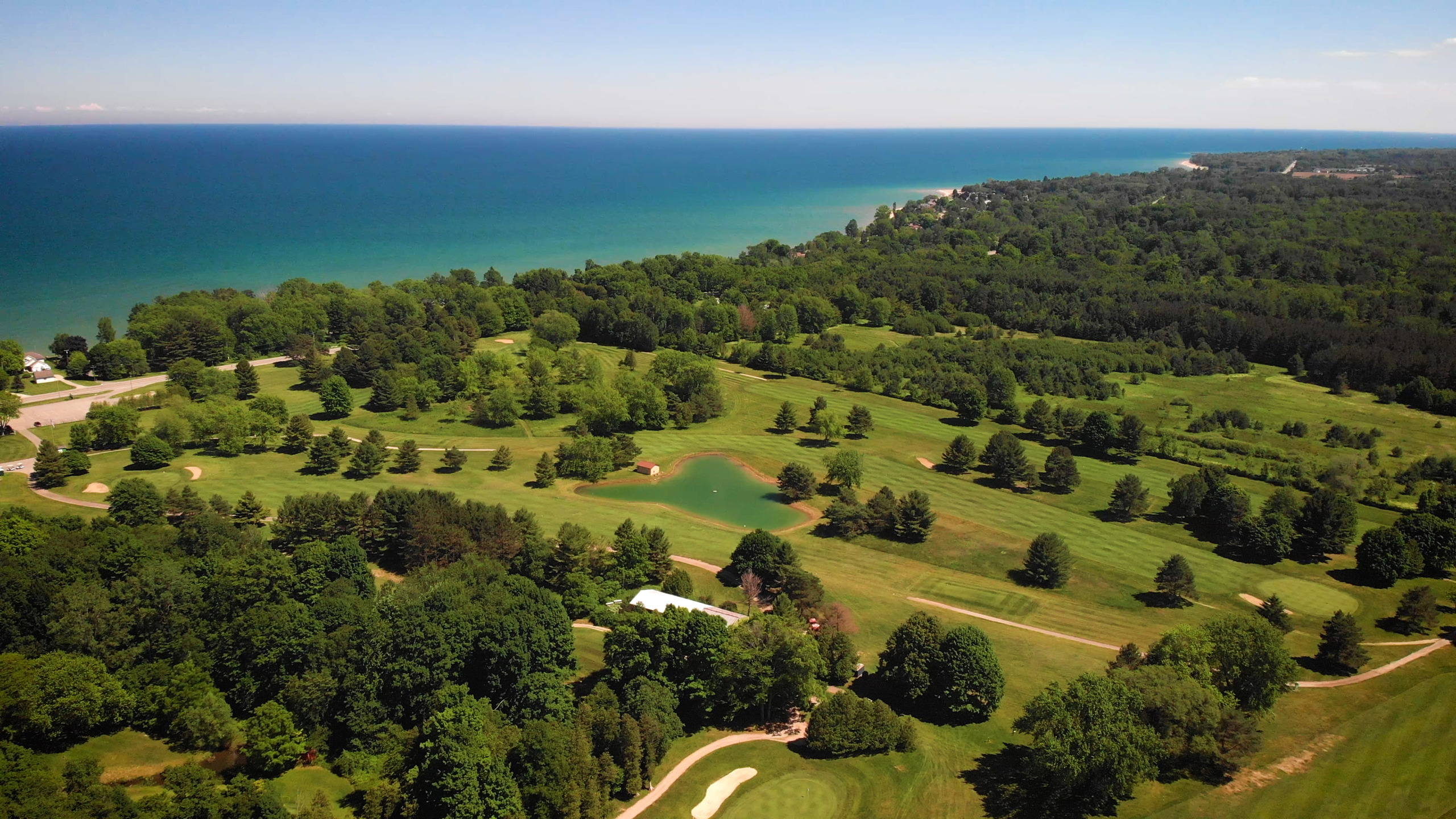 18 Holes Huron Shores Golf Water View