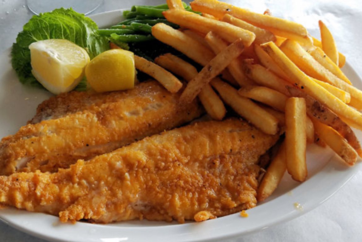 perch dinner Friday Fish Fry water view huron shores port saniliac